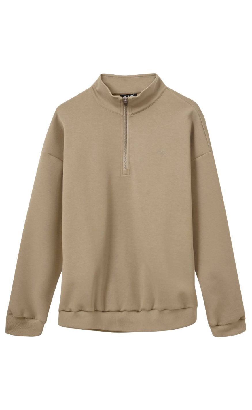 H2O Sweatshirt - Birkholm Essential Midlayer O'Neck - Warm Grey