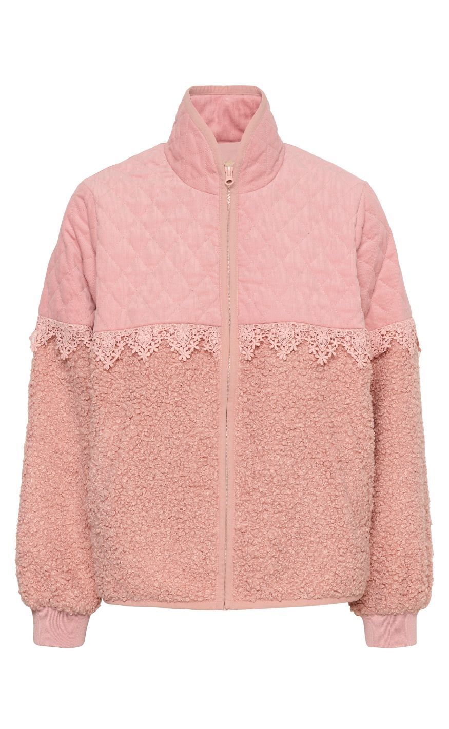 Culture Jakke - Lenia Catina Teddy - Pale Mauve