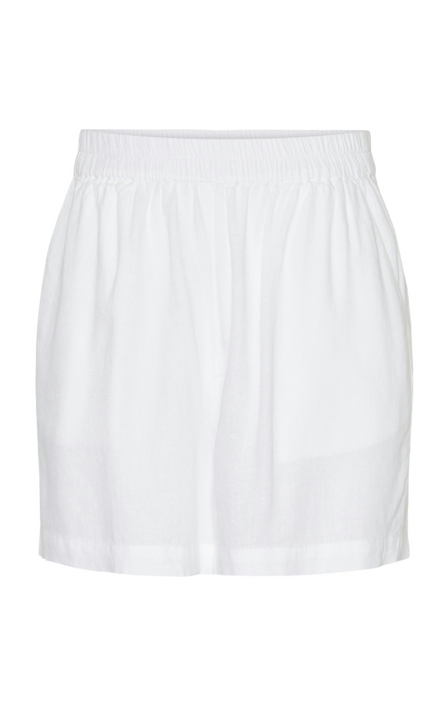 Pieces Shorts - Pia - Bright White