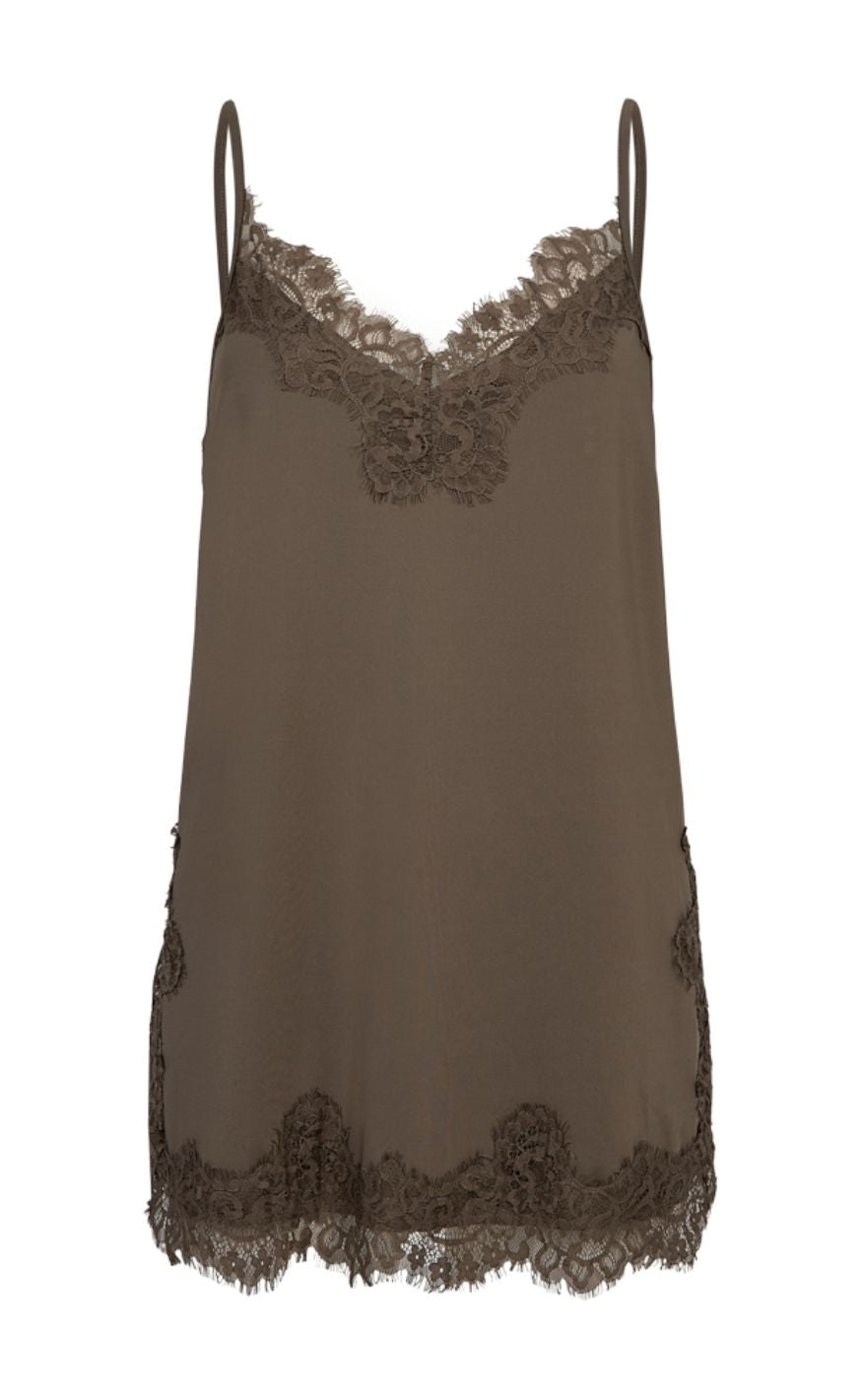 Freequent Topp - Bicco Lace - Morel