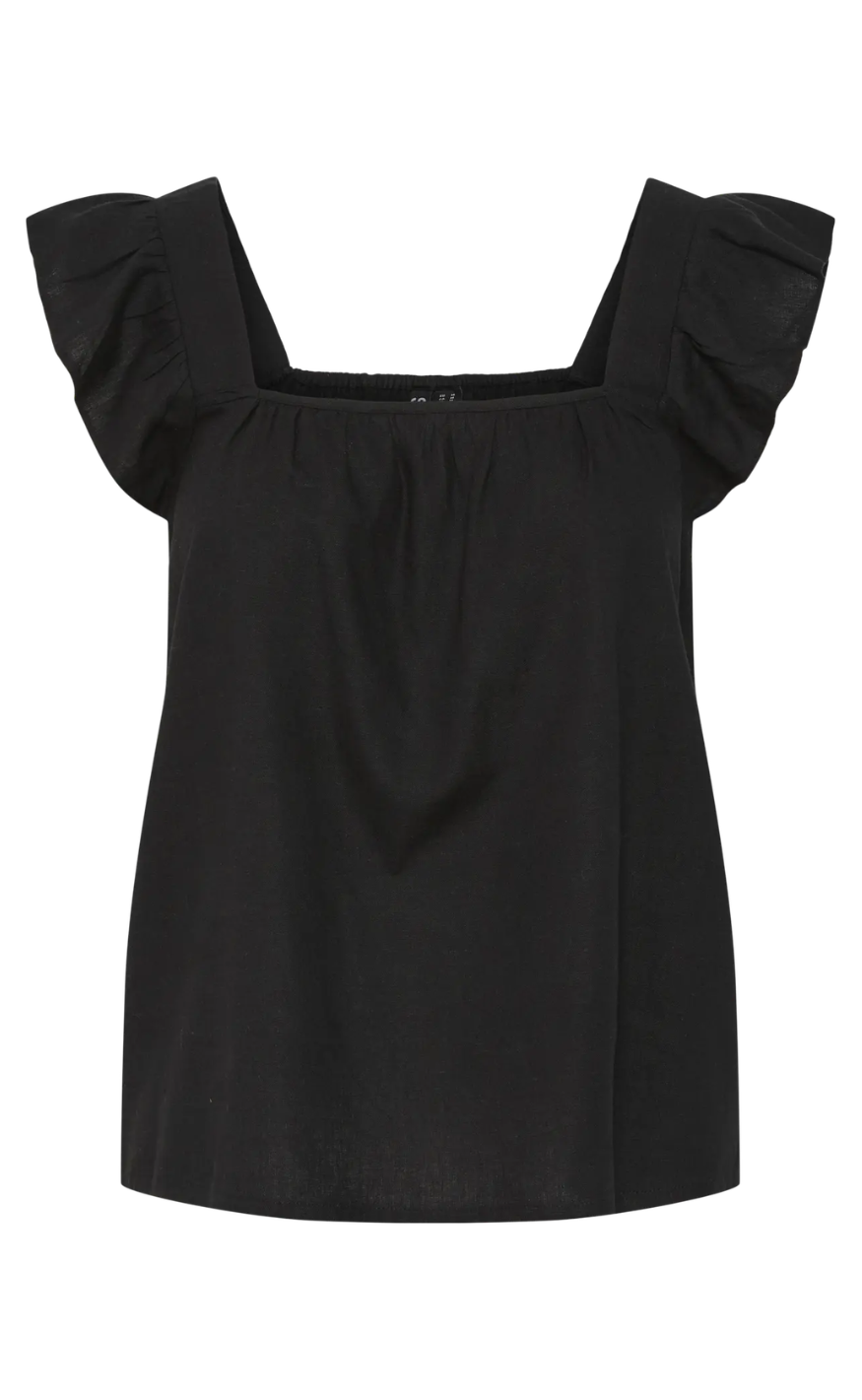 Pieces Topp - Pia - Black