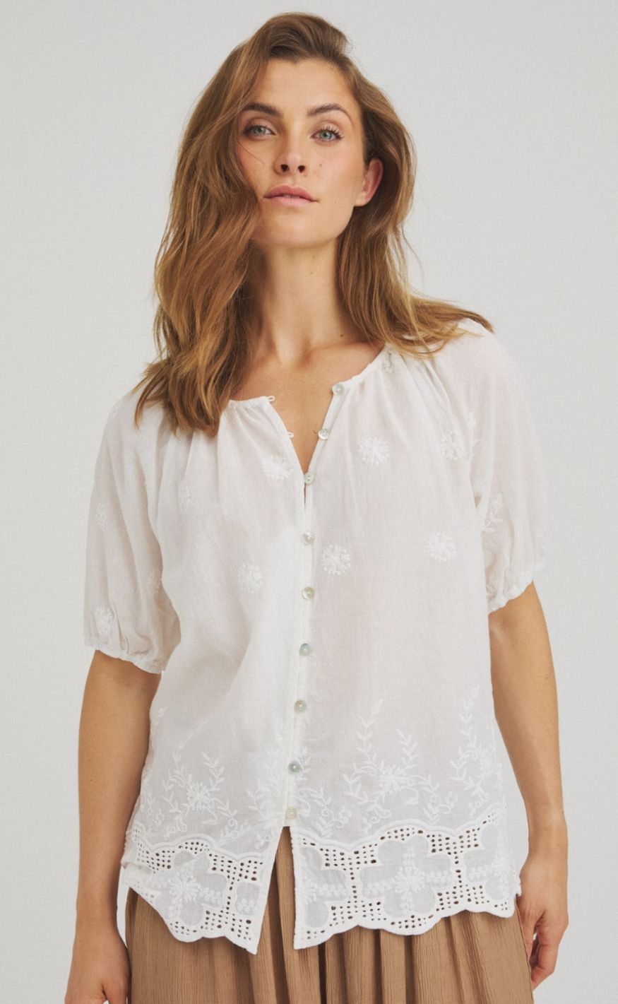 Luxzuz Skjorte - Vira - Cream 7037