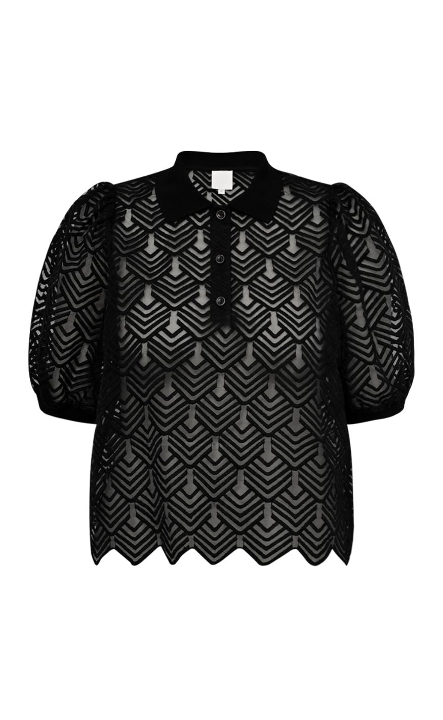 Gossia Bluse - Ava Polo - Black