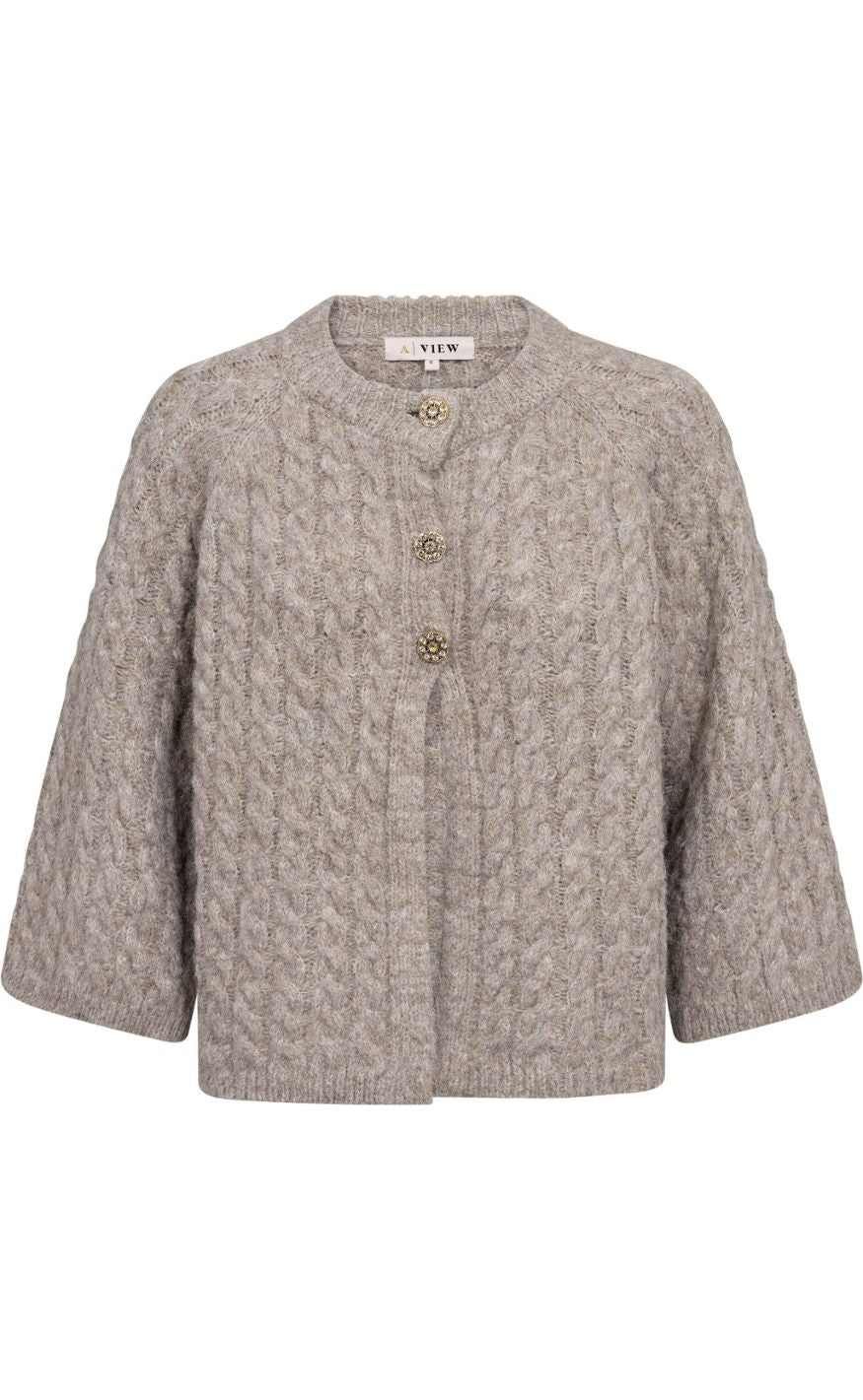 A-View Cardigan - Kabba - Light Brown