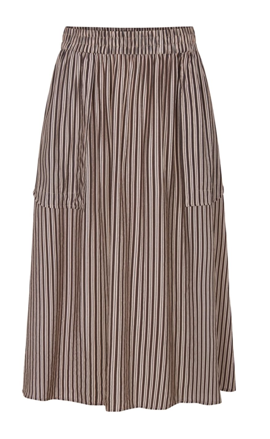 Lollys Laundry Skjørt - Akane Midi - Beige