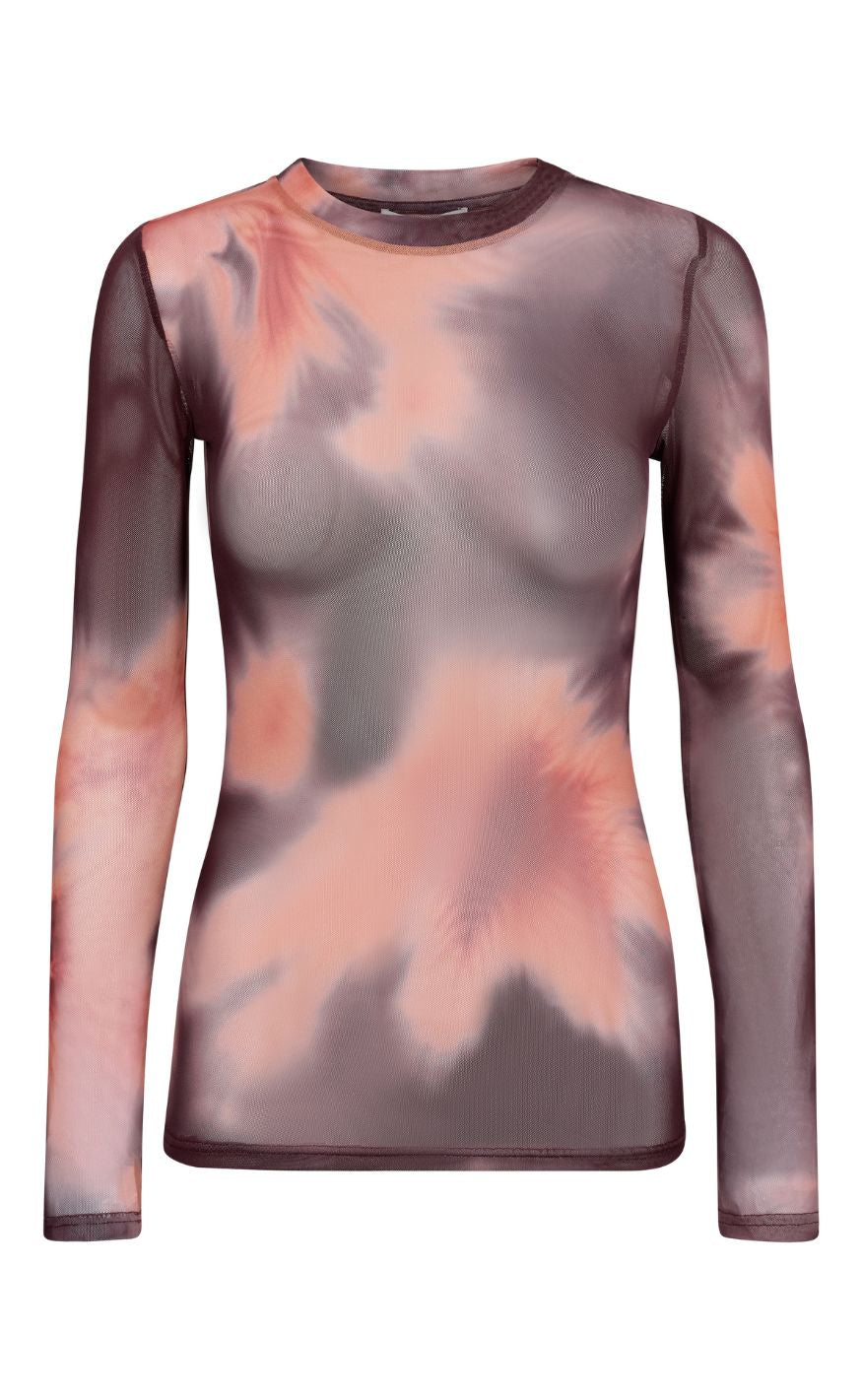 A-View Bluse - Silke - Bordeaux/Orange