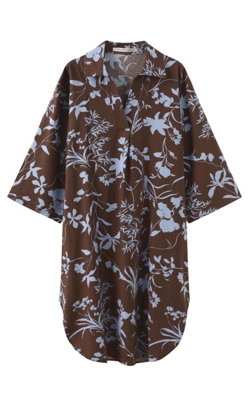 Luxzuz Kjole - Wagna - Luggage Brown