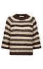 Freequent Strikk - Grslulu Stripe - Mole Mel w. Moonbeam Mel