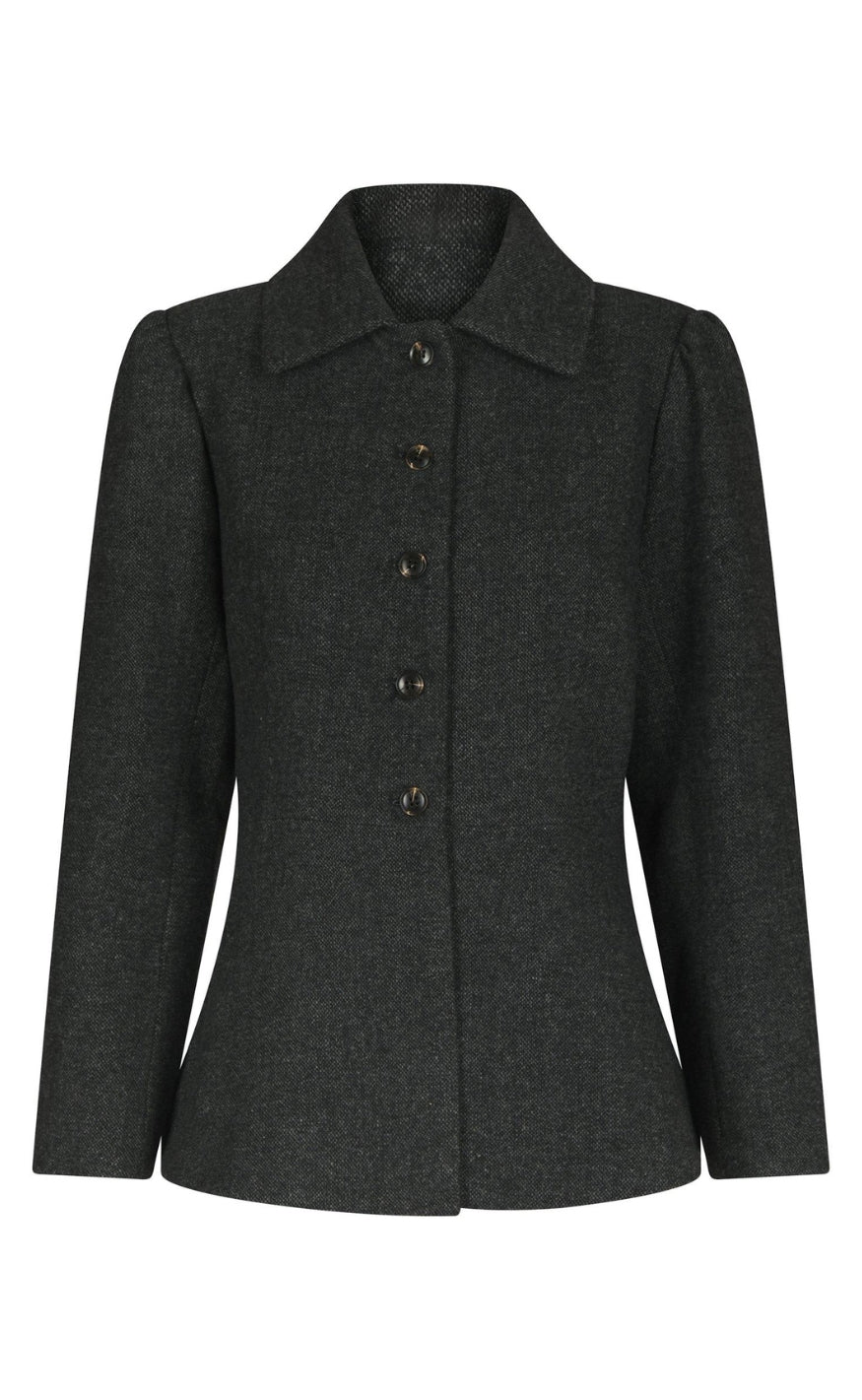 Neo Noir Jakke - Melisa Tweed - Dark Grey