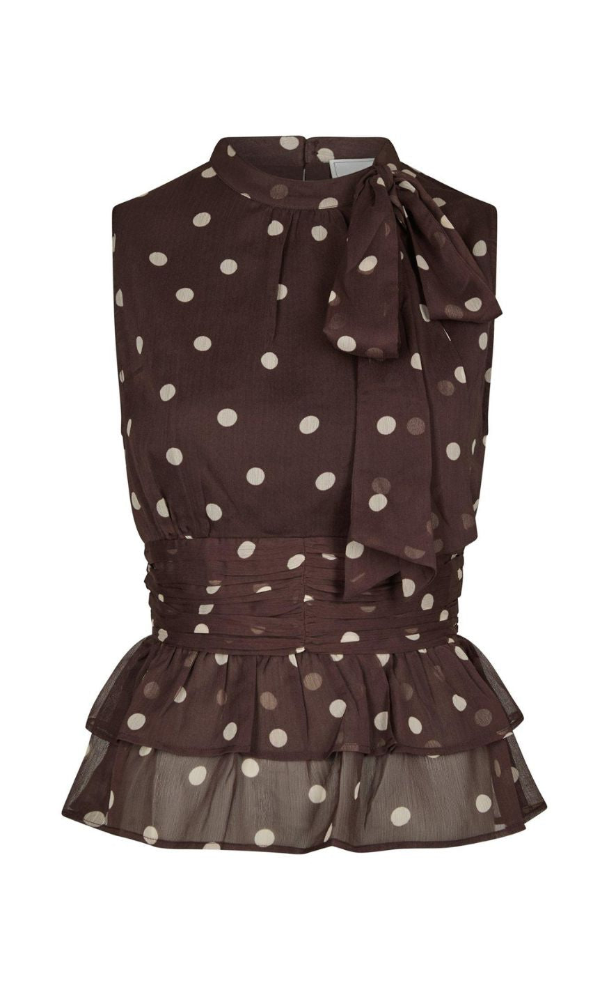 Neo Noir Topp - Ansol Big Dot - Brown