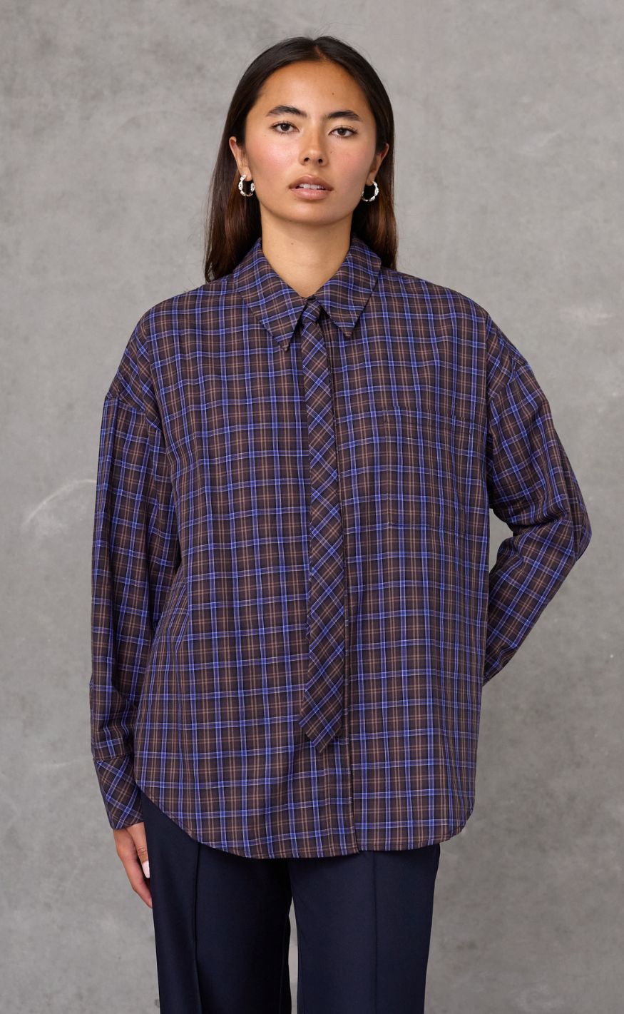 Love & Divine Skjorte - Love1645 - Brown Check