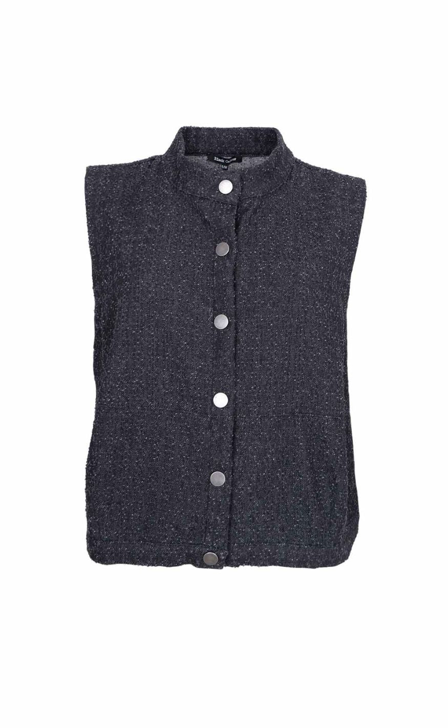 Black Colour Vest - Brai - Charcoal