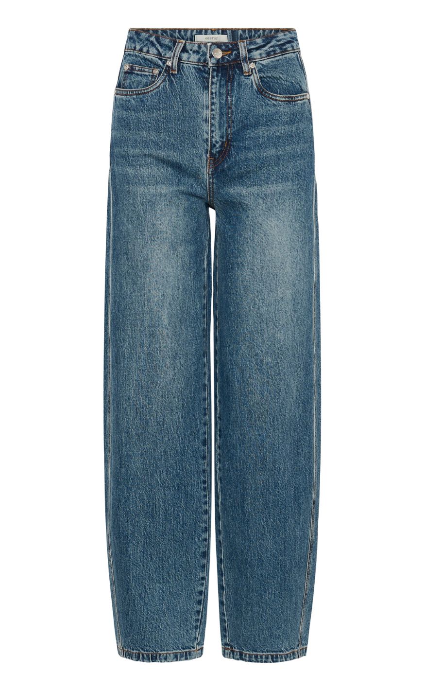 Gestuz Bukser - Melu Barrel - Classic Mid Blue Wash