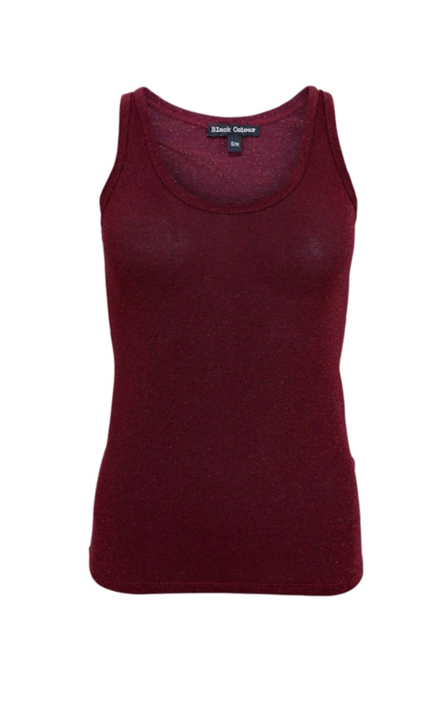 Black Colour Topp - Faye Lurex - Plum