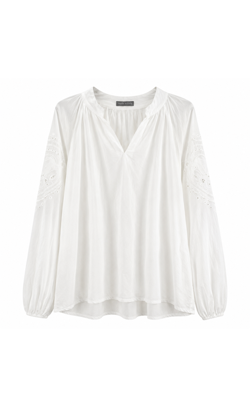 Marta Du Chateau Bluse - Sevina - Offwhite