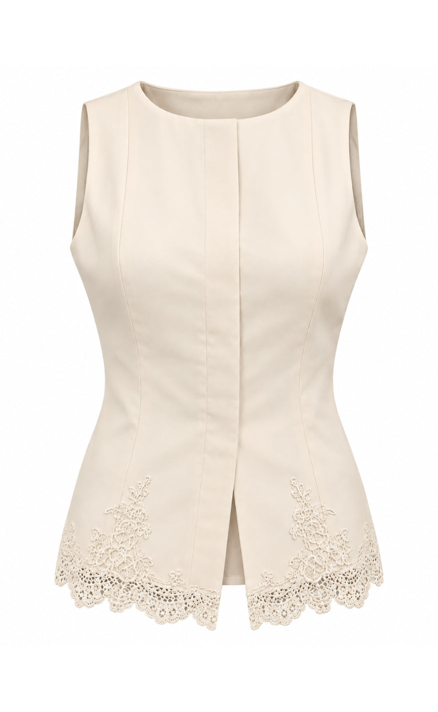 Say INA Copenhagen Vest - Liora - Offwhite