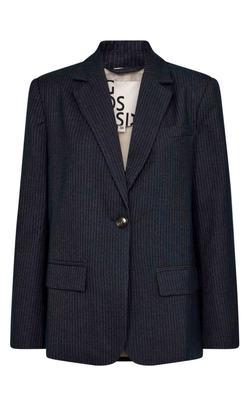 Gossia Blazer - Beatrice Jo - Navy Blue Stripes