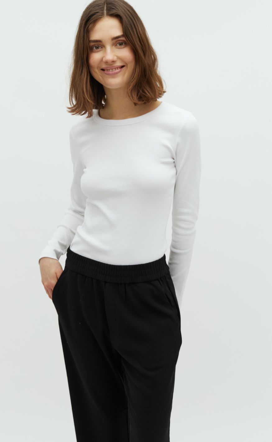 MbyM Bluse - Otis LS-M - White