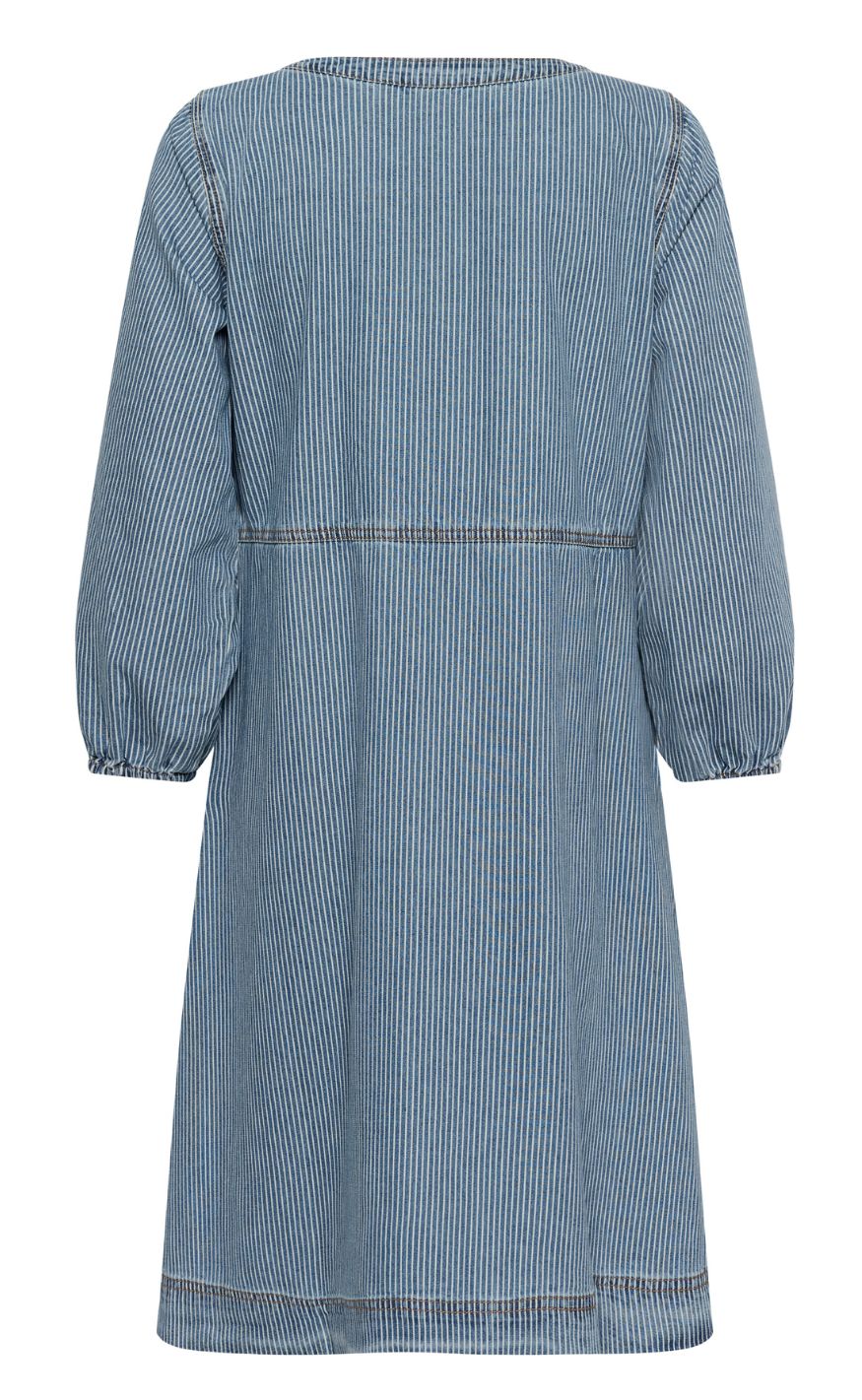 Culture Kjole - Ayna - Blue/White Stripe