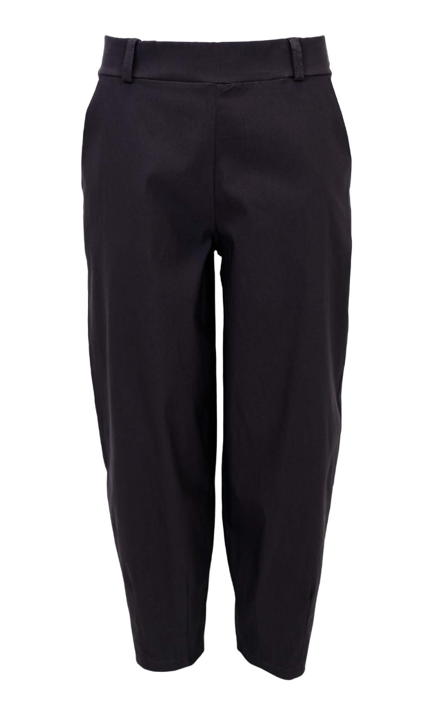 Black Colour Bukser - Beverly Barrel - Black