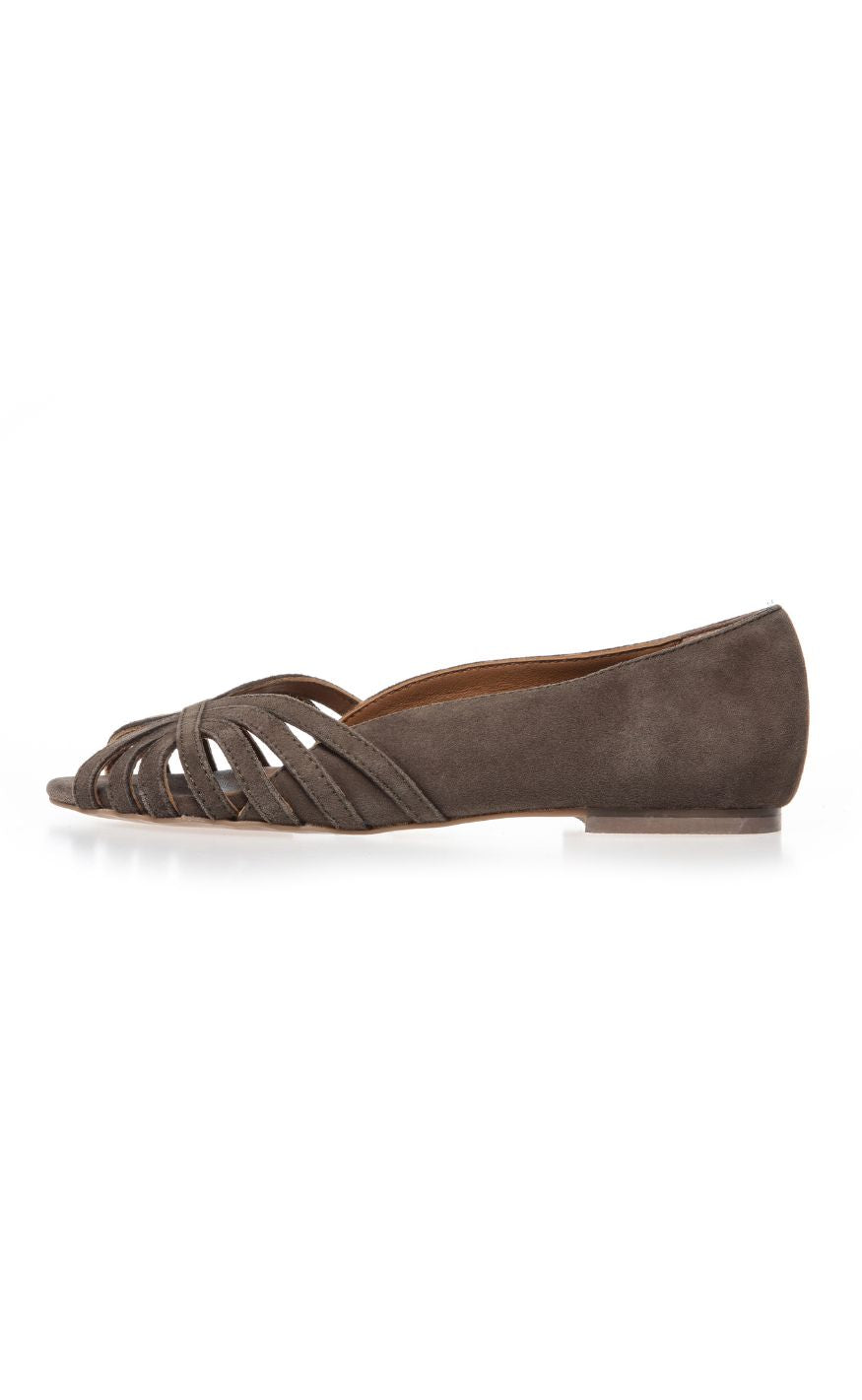 Copenhagen Shoes Ballerinaer - Passionate Suede - Green