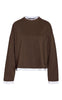 Noisy May Bluse - Ember - Demitasse/White Double