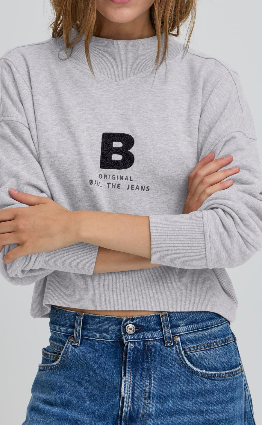 BALL Original Sweatshirt - Alberta -  Medium Gray Melange