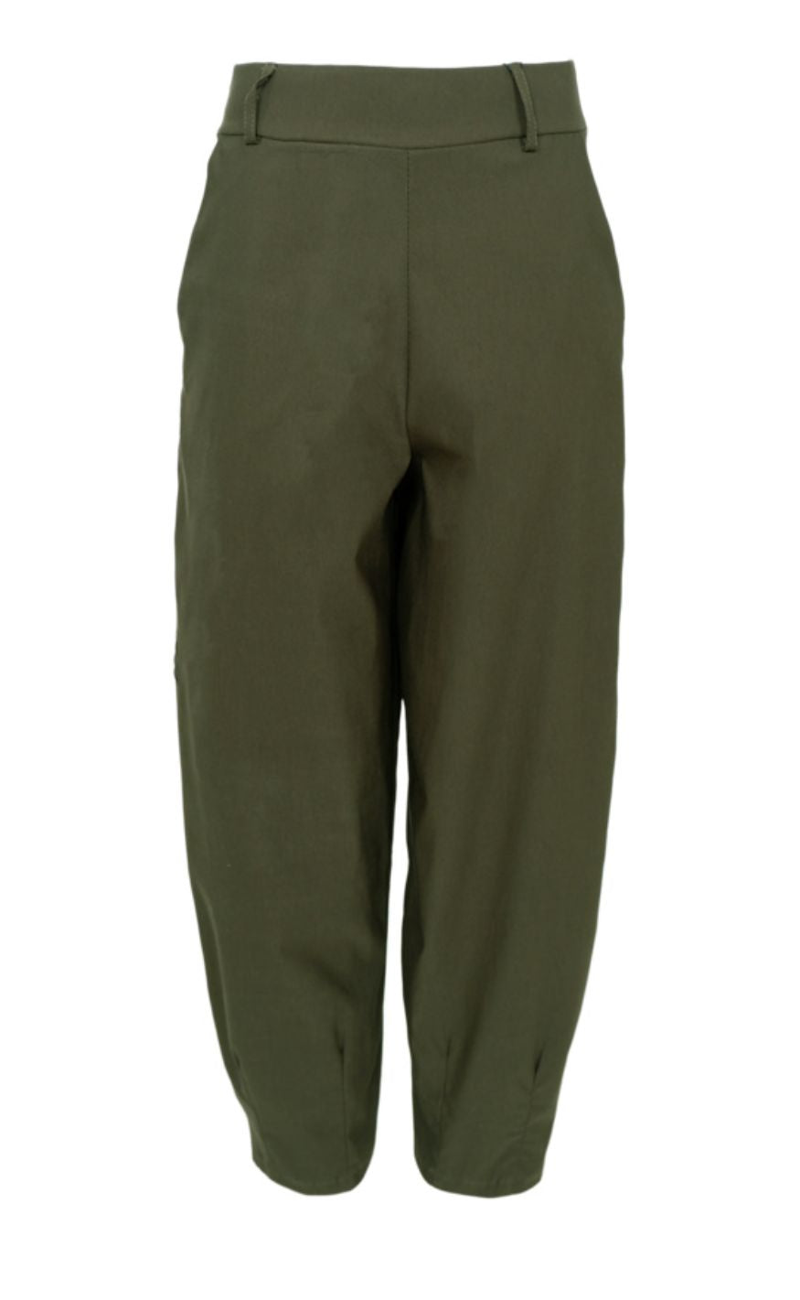 Black Colour Bukser - Everly Barrel - Dk. Army