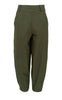 Black Colour Bukser - Beverly Barrel - Dk. Army