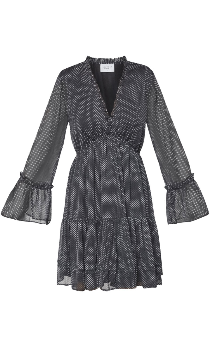 Sisters Point Kjole - Ufana-DR1 - Black/Dot