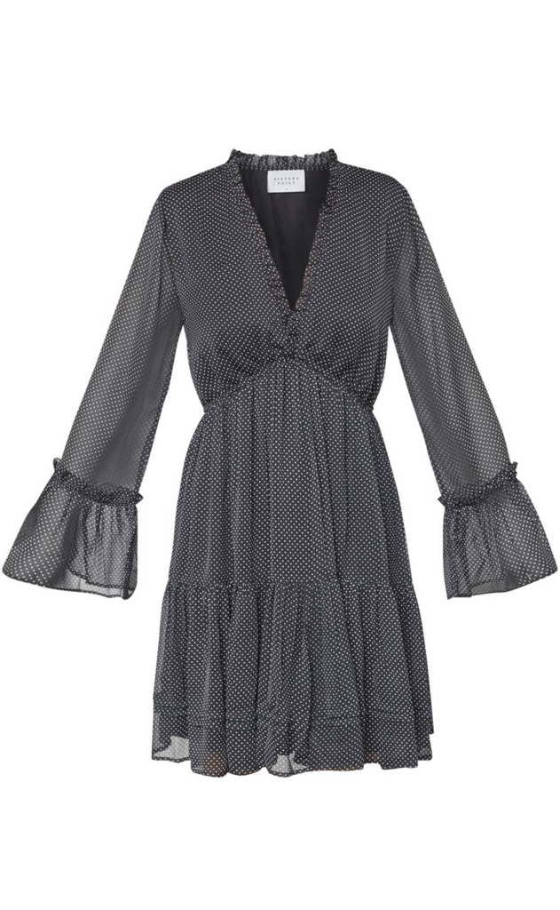 Sisters Point Kjole - Ufana-DR1 - Black/Dot