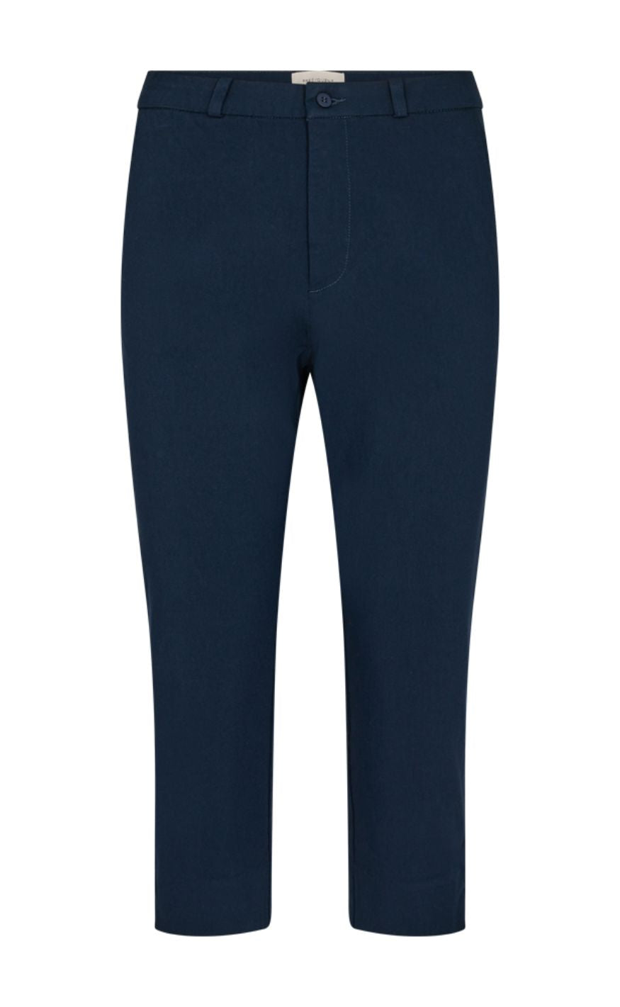 Freequent Bukser - Solvej Capri - Navy Blazer