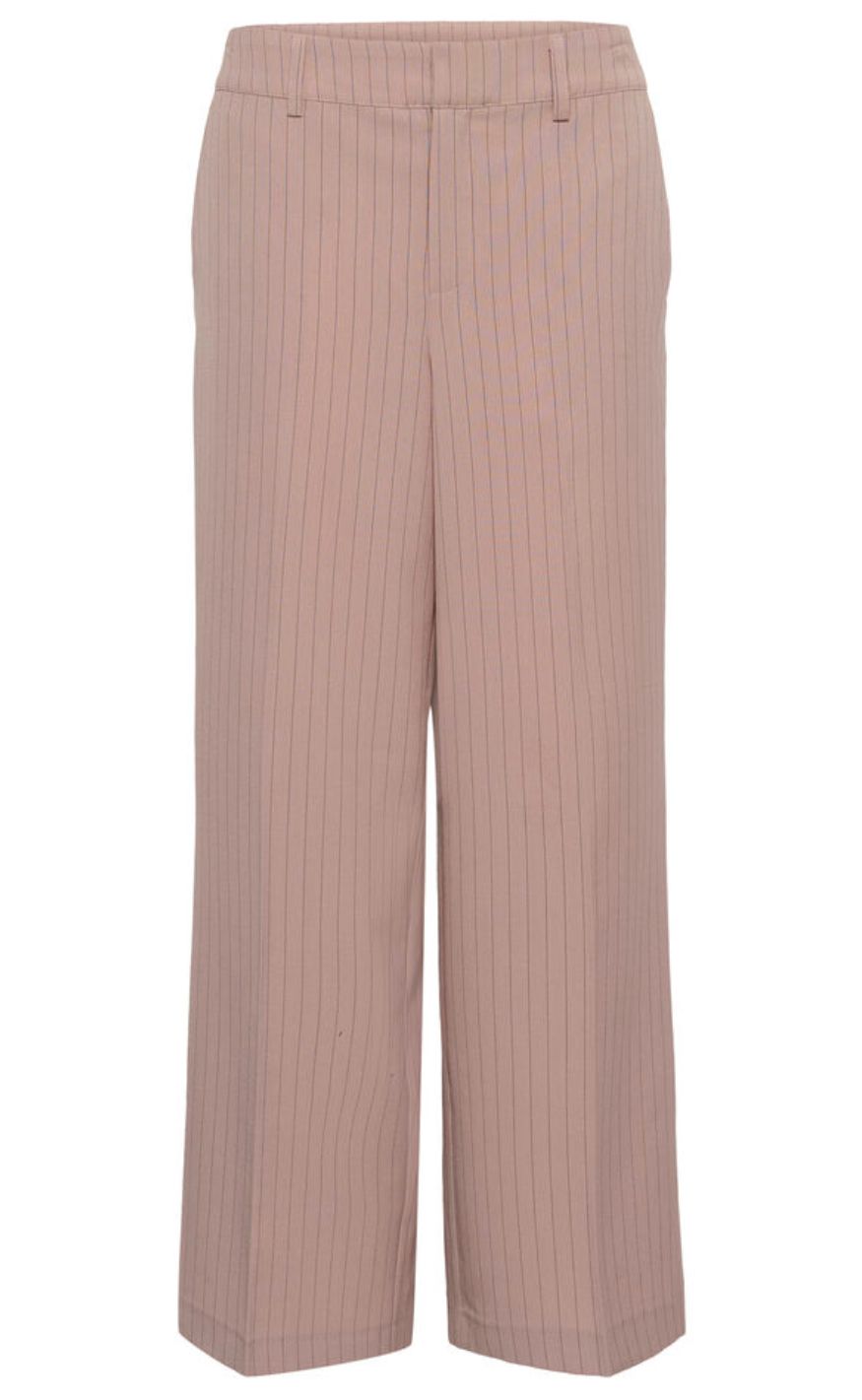 Culture Bukser - Cecilie - Pale Mauve Pinstripe