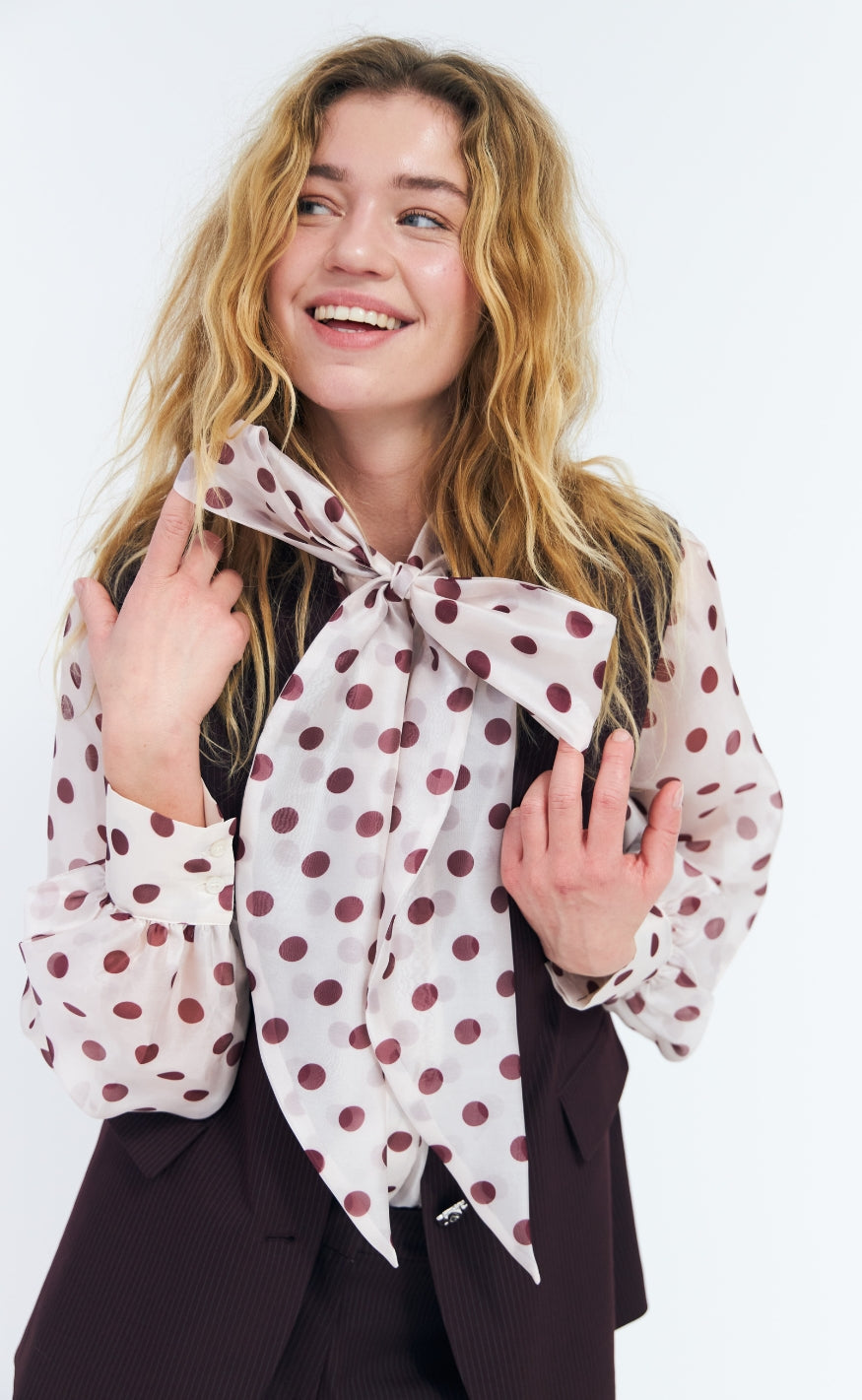 Cras Skjorte - Ethel - Grape Dot
