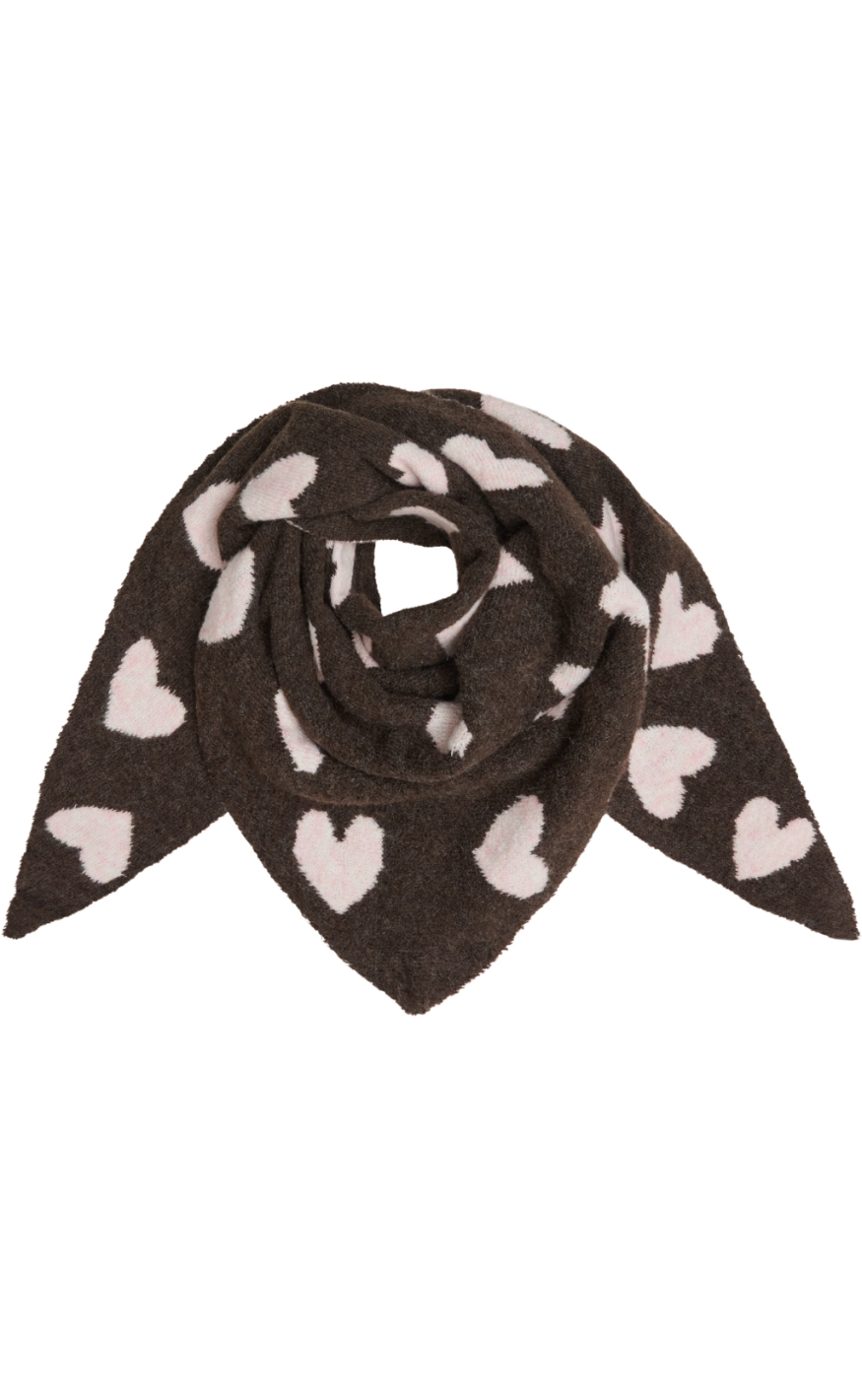 Marta Du Chateau Skjerf - Topppy - Coffee/Pink