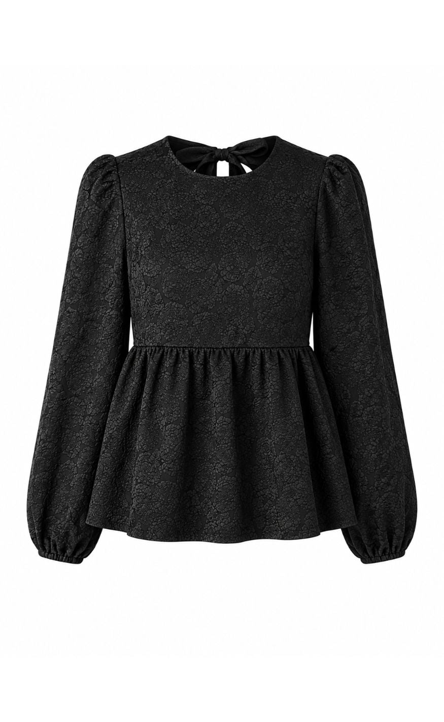 Say INA Copenhagen Bluse - Alia - Black Flower