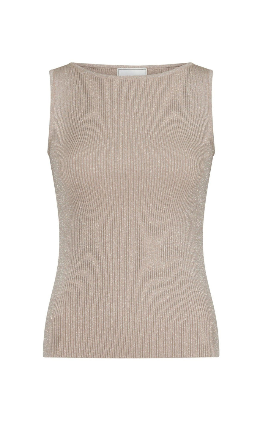 Neo Noir Topp - Talia Glitter Knit - Sand