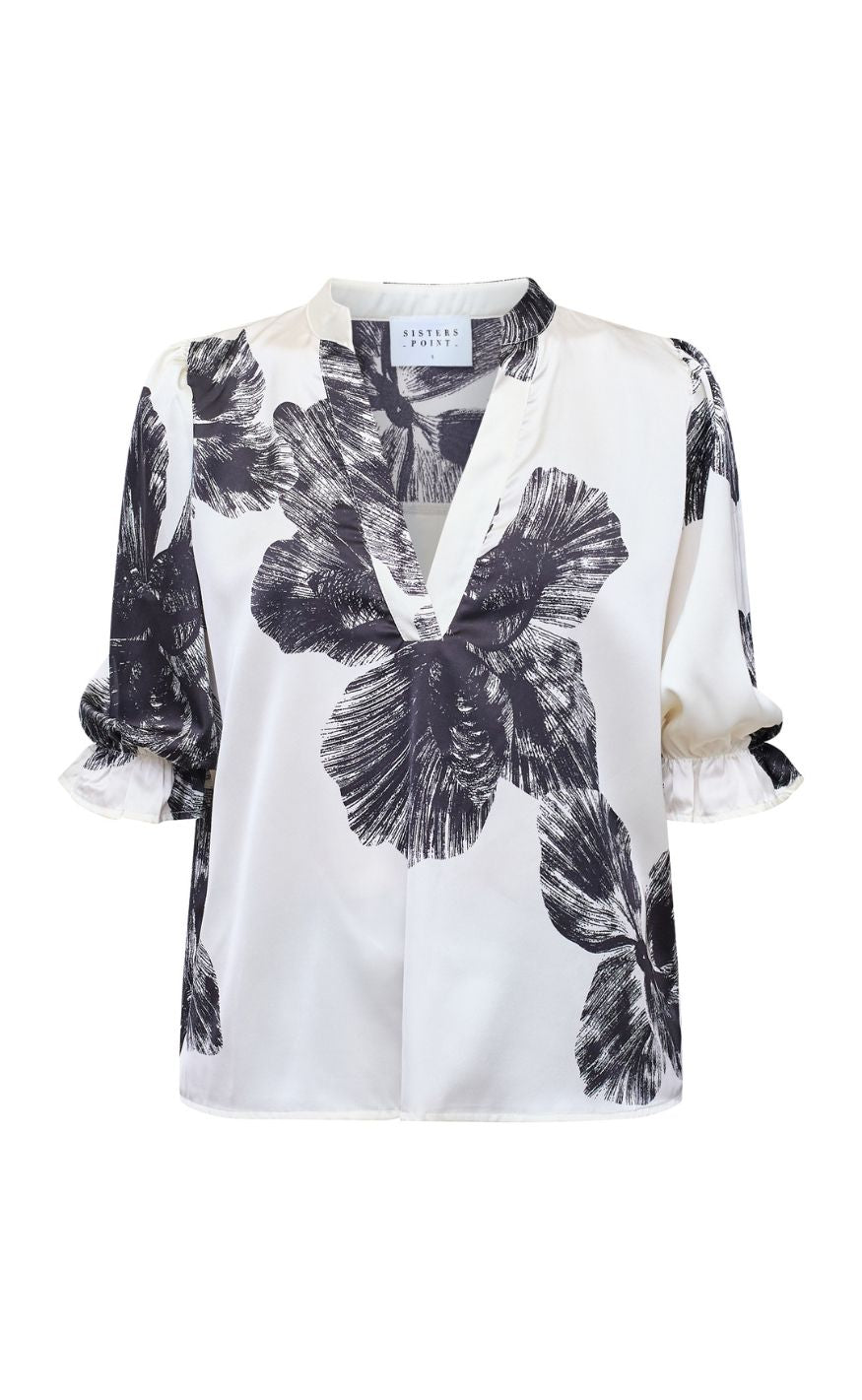 Sisters Point Topp - VENNY-SS8 - Cream Flower