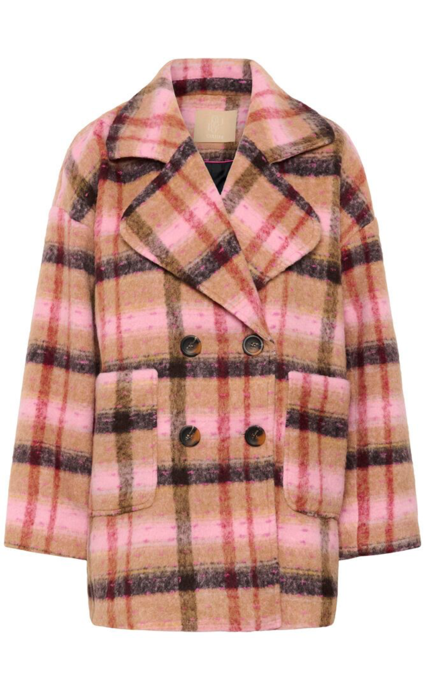 Culture Kåpe - Shila - Brown/Red Check