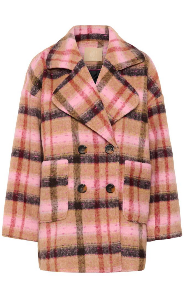 Culture Kåpe - Shila - Brown/Red Check