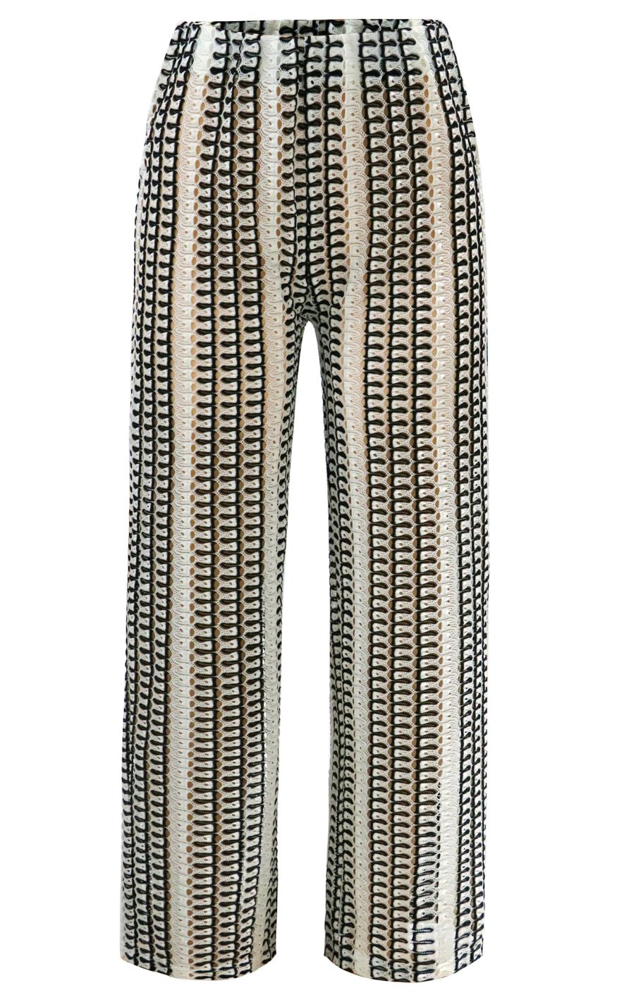 Liberté Bukser - Croc - Black Creme Stripe