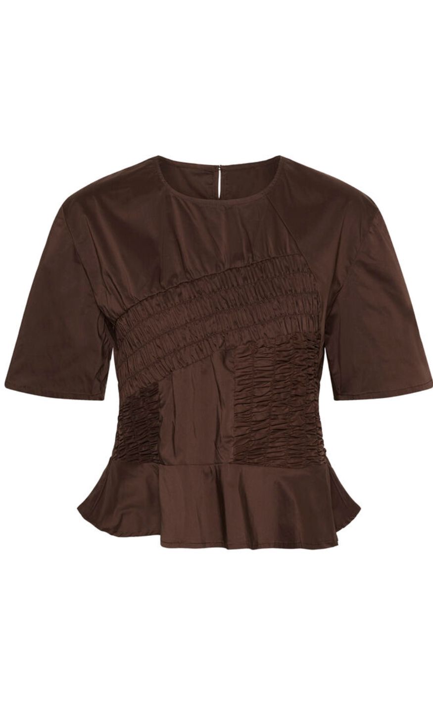 Culture Bluse - Ajda Antoinett - Coffee Bean