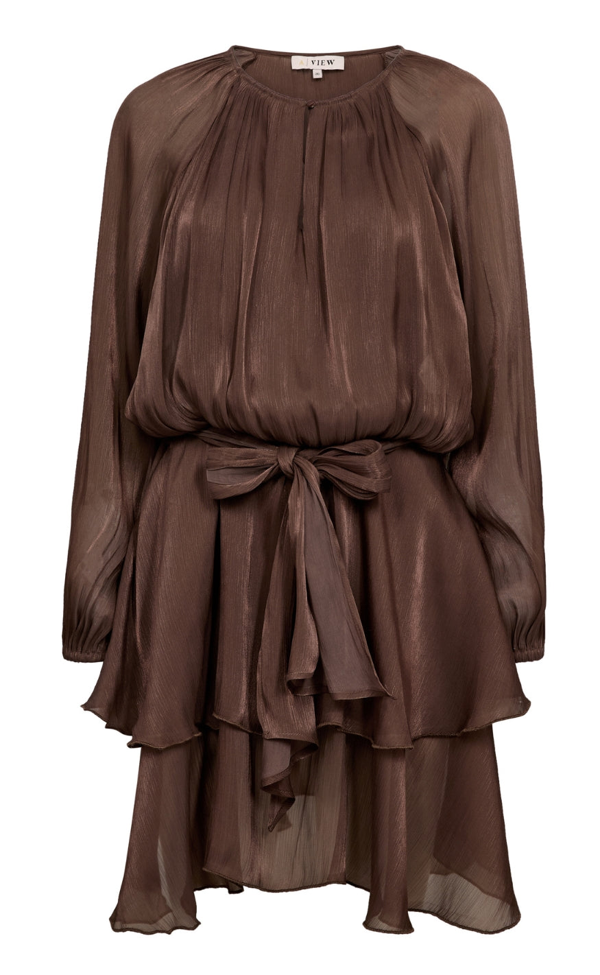 A-View Kjole - Ovena - Dark Brown