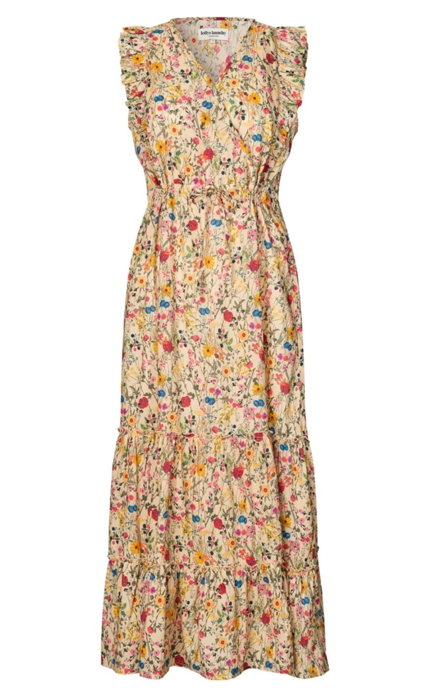 Lollys Laundry Kjole - SamoLL Midi - Flower Print