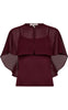 A-View Bluse - Anneline - Merlot