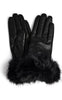 Depeche Hansker - Fur - Black