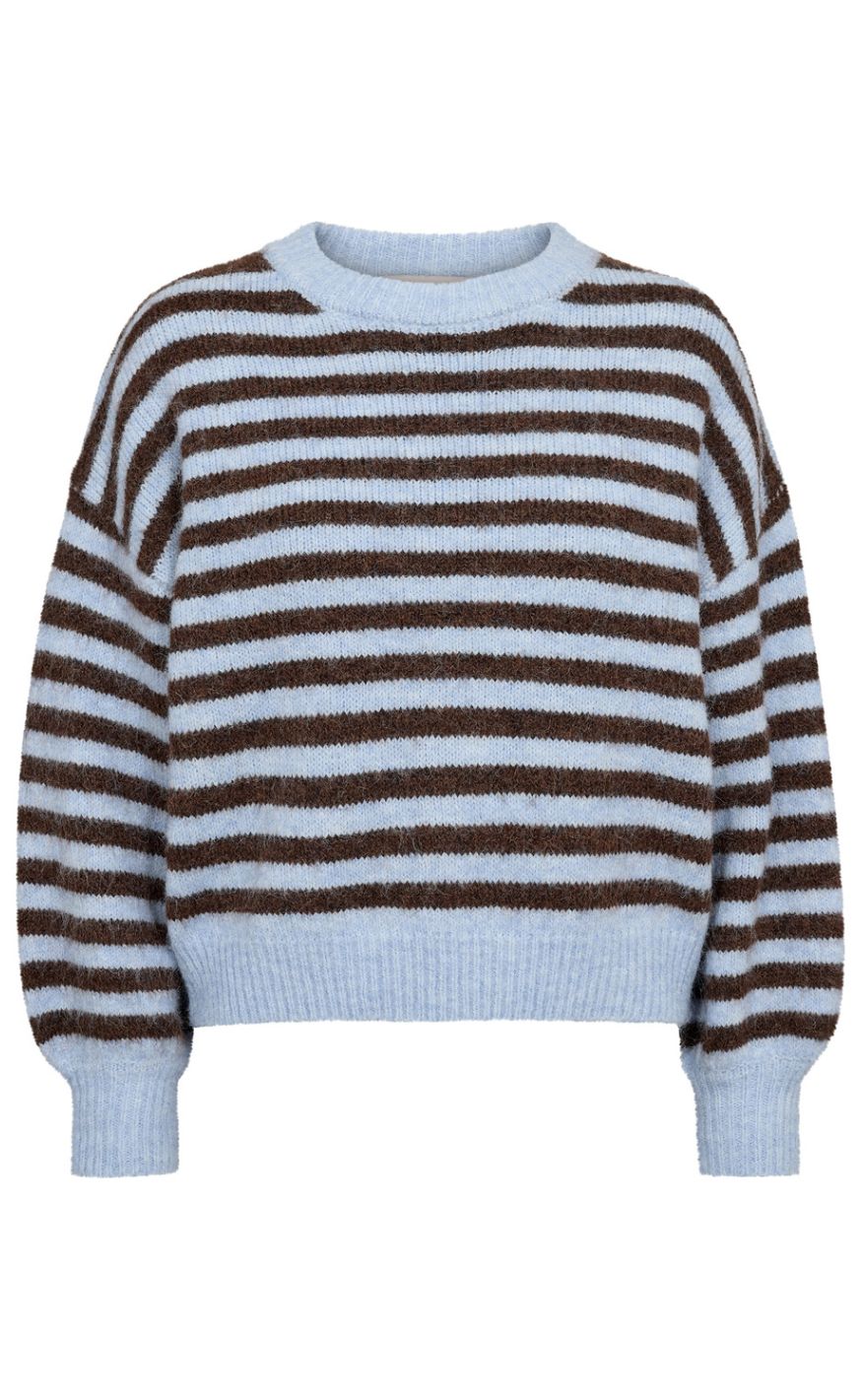 A-View Pullover - Elise - Brown/Blue