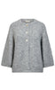 Freequent Cardigan - Grslulu - Med. Grey Melange