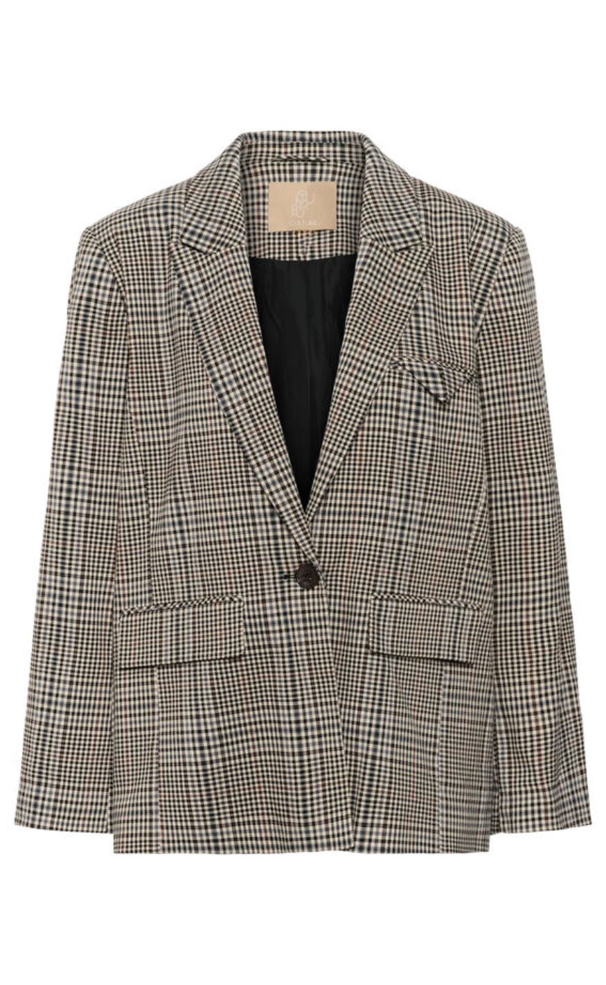 Culture Blazer - Birsen - Black Check