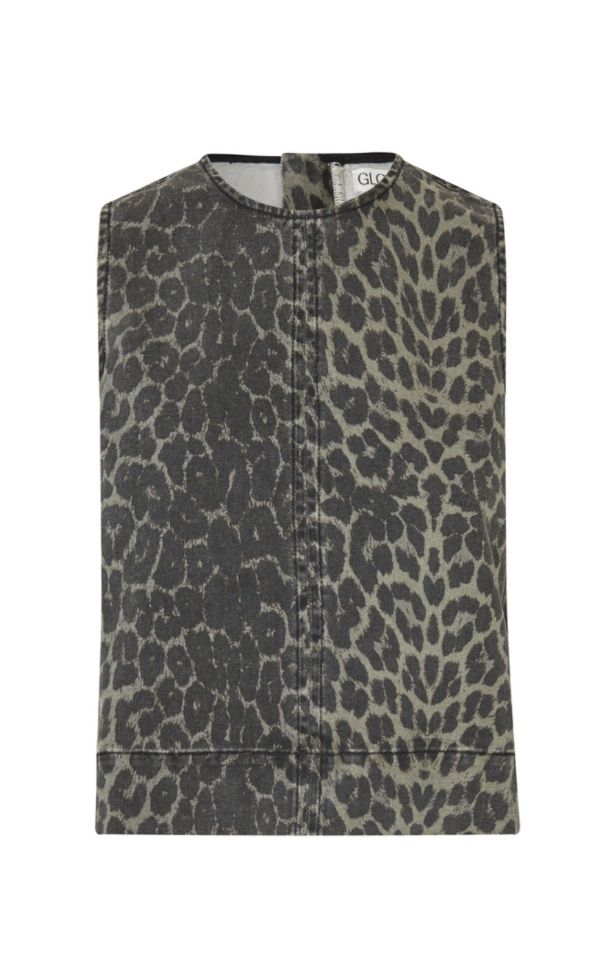 MbyM Topp - Rihne-M - Dark Leopard Mist
